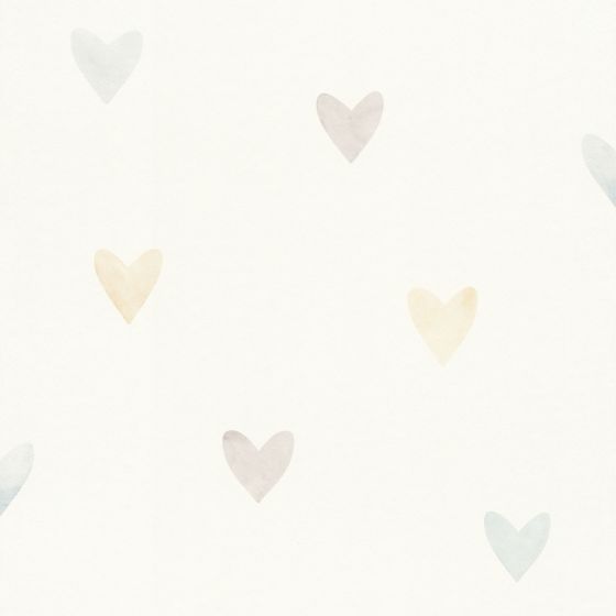 Tapet Heart blue