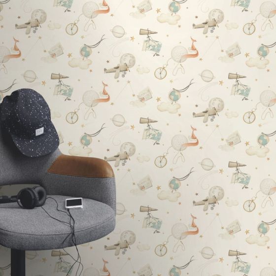 Tapet Telescope beige