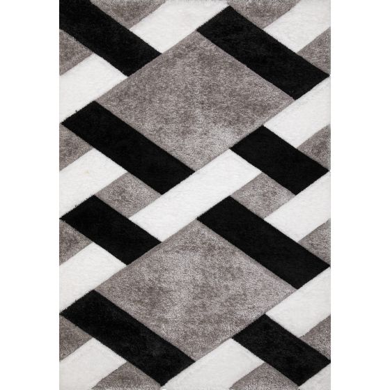 Covor Impala Grid grey 80x150 cm