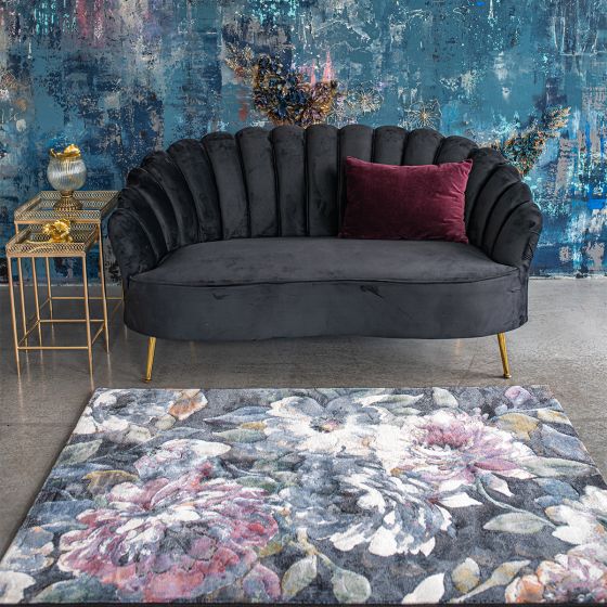 Covor Platinum blue flower 160x230 cm