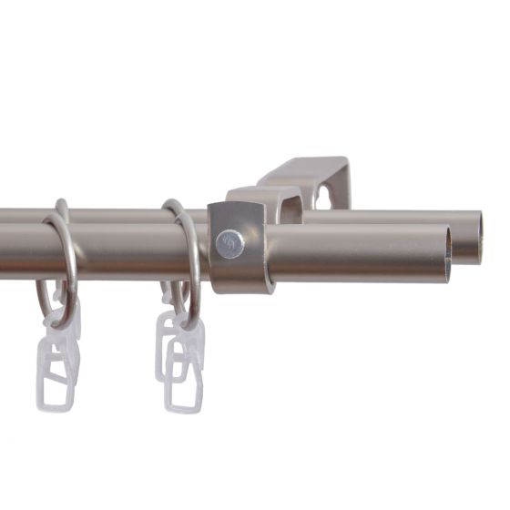 Miami set fără elemente de capăt, 2 bare 240 cm, nickel mat