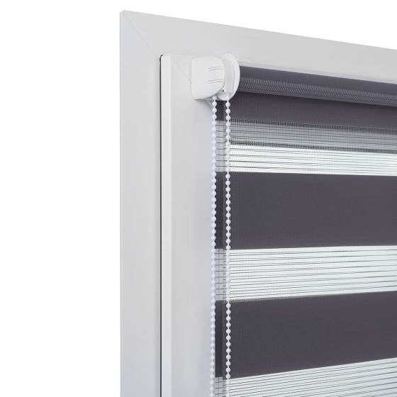 Rulou umbrire uni Bahama Day and Night 120X150cm 1220-gri închis