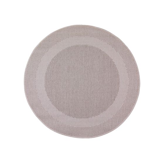 Covor IN and OUT cream 80 cm rotund