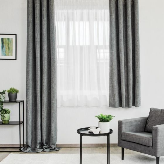Draperie confecţionată cu rejansă Termo 200X250 cm gri