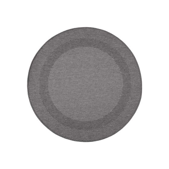 Covor IN and OUT grey 80 cm rotund