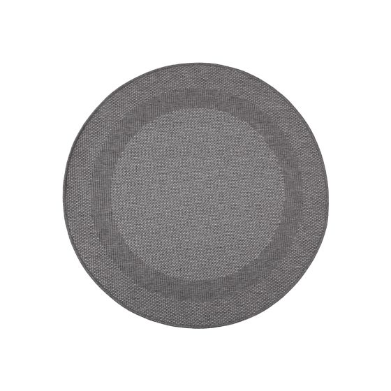 Covor IN and OUT grey 120 cm rotund
