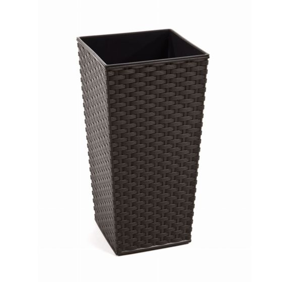 Finezja ghiveci de flori din ratan, mocha 67,7x35x35 cm