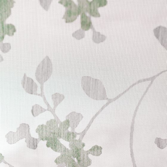 Spring perdea 300 cm alb-verde