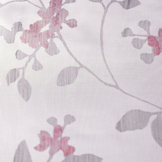 Spring perdea 300 cm alb-pink