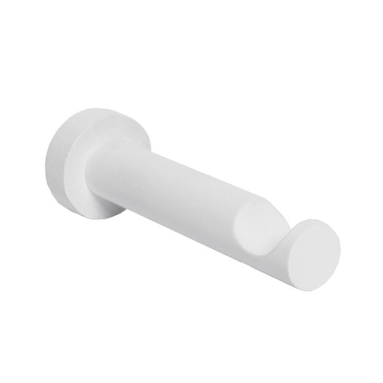 VIKO consolă de perete deschisă lemn 28mm cu 1 bară alb
