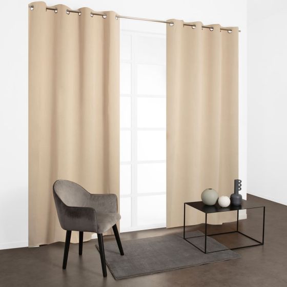 Orion draperie dimout confecţionată cu inele draperie 135x240cm crem