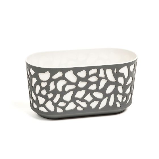Duett 400 jardinieră din plastic 19,4x39,4x20,3 cm antracit crem