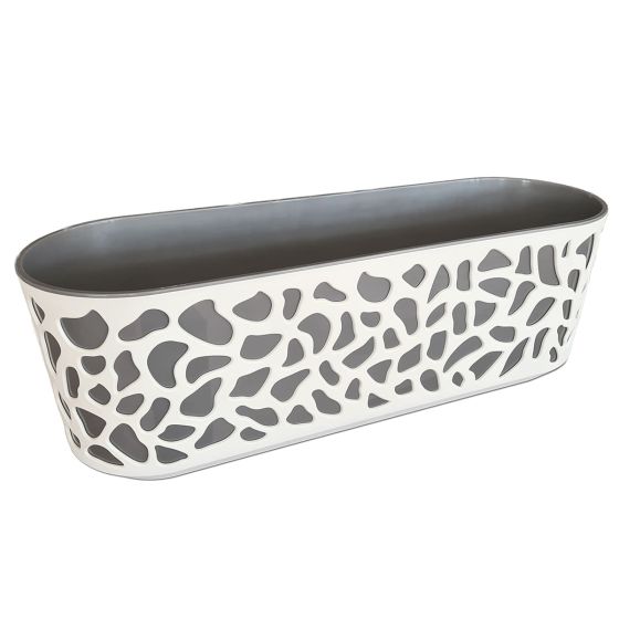 Duett 600 jardinieră 19,4x59,4x20,1 cm crem antracit