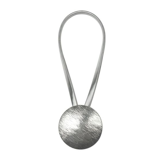 Solares accesoriu pentru legare perdele rotund metal strieborná