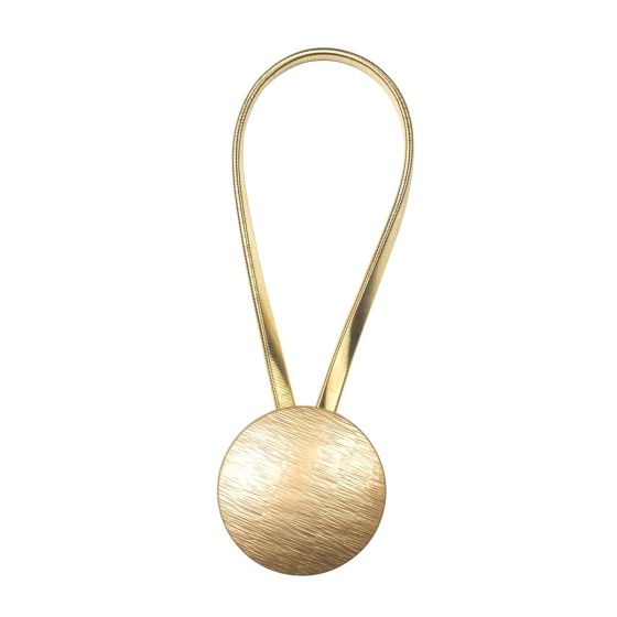Solares accesoriu pentru legare perdele rotund metal zlatá
