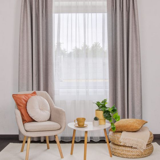 Topshade blackout draperie 280 cm maro