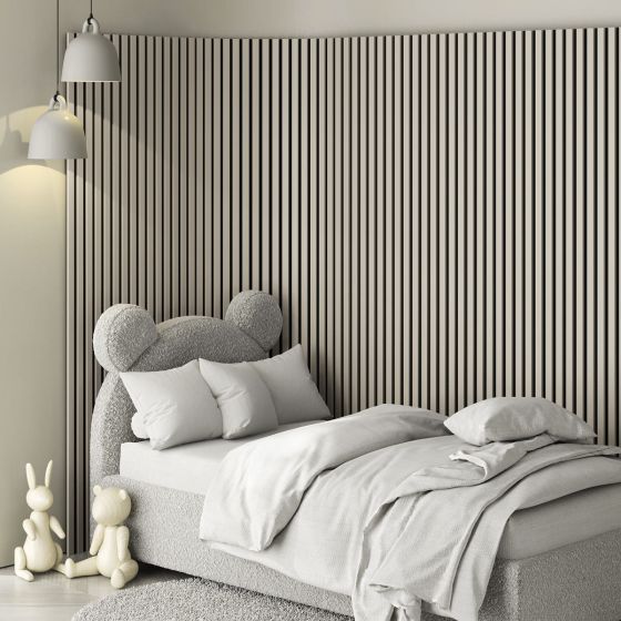 Panou acustic de perete MDF 12mm cashmere-black