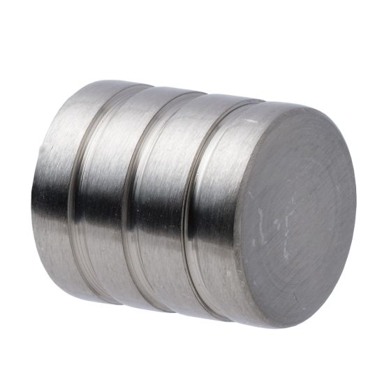 Capăt de bară din metal Siva 19 mm cilindru, 1 pereche, crom