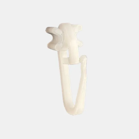 X-glisor cu cârlig plastic 25buc/pachet alb