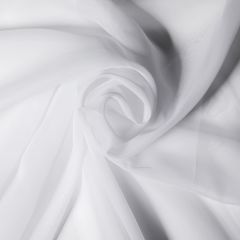 Perdea confecţionată cu rejansă Voile Uni 140x270 cm alb