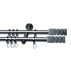 Siva set fără elemente de capăt, 2 bare 240 cm, titan