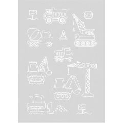 Covor Maximo Kids grey 120 cm rotund
