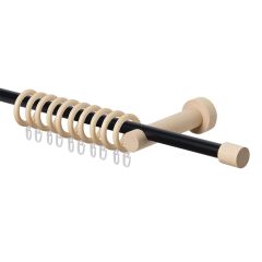 COMBO galerie metalică 19mm 300cm negru