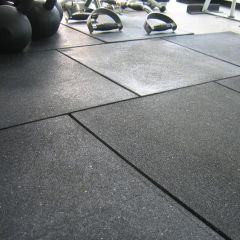 Fitness pavaj din cauciuc 15x1000x1000mm negru