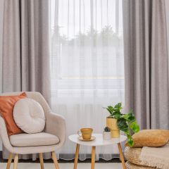 Horizont perdea 290 cm alb