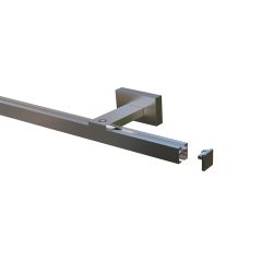 Cuby şină galerie din aluminiu pătrată 240 cm silver