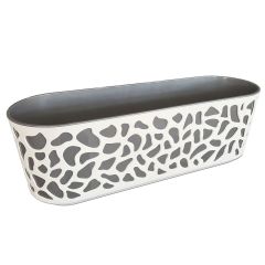 Duett 600 jardinieră 19,4x59,4x20,1 cm crem antracit