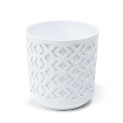 Aztek 300 ghiveci din plastic 28,5x31,6 cm alb