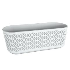 Aztek 600 jardinieră 19,4x59,4x20,1 cm negru gri