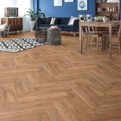 Parchet laminat Eurohome Herringbone Firebrand Oak 8 mm