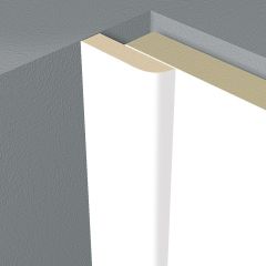Element de închidere pentru panouri de perete şi de tavan 25 x 6mm White uni