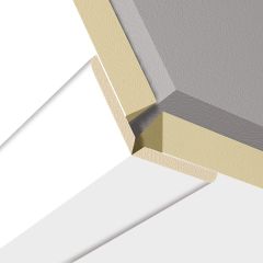 Element reglabil de acoperire colţ pentru panouri de perete şi de tavan White uni