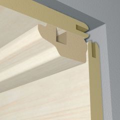 Element de închidere pentru panouri de perete şi de tavan 16 x 36mm Pear white