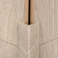 Element de acoperire colţ exterior 90° pentru panouri de perete şi de tavan Light grey oak