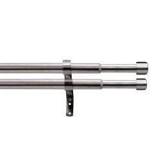 Apollo Set galerie telescopică cu 2 bare, din metal 120-230cm crom