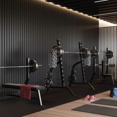 Panou acustic de perete MDF 12mm black matt-black