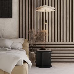 Panou acustic de perete MDF 12mm sanoma oak-black