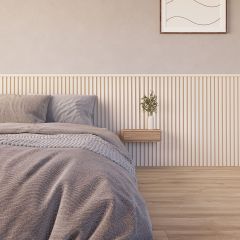 Panou riflaj acustic Decowall ton sur ton Sandy beach