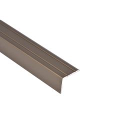 Profil 25x20mm pentru protecţia treptelor 0,9 m, bronz