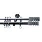 Siva set fără elemente de capăt, 2 bare 200 cm, titan