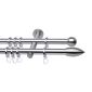 Siva set fără elemente de capăt, 2 bare 240 cm, crom