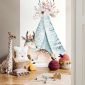Tapet Little tent blue Design