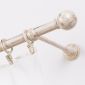 Set galerie metalică Vintage fără capete, 1 bară 240 cm, crem-aur antic