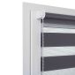 Rulou umbrire uni Bahama Day and Night 100X150cm 1220-gri închis
