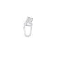 Doublo-Sicilia X-glisor cu cârlig plastic 25buc/pachet alb