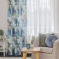 Moderna draperie 300 cm verde-albastru